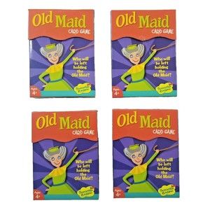 Peaceable Kingdom Old Maid Classic Card Game for Kids - 53 Cards 4 Pack